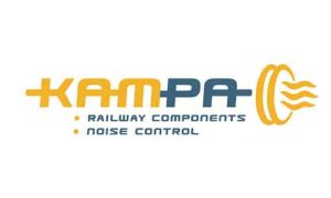 Logo van Kampa Railway, een bedrijf waar gieterij Neede producten voor maakt